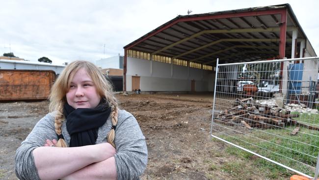 Rachel Robertson near the site she wants Knox Council to turn into carpark. Picture: James Ross