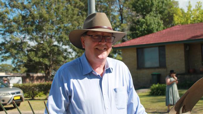 Member for Bega, Dr Michael Holland attended the 'unofficial' sod turning. Picture: Tom McGann.