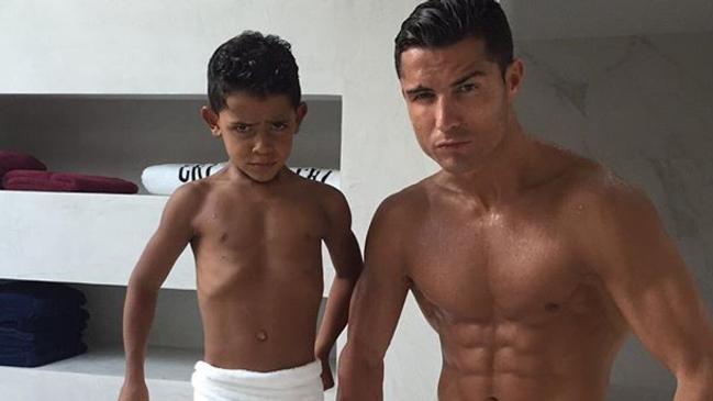 Cristiano Ronaldo ... "Like Dad like Son" Picture: Instagram.