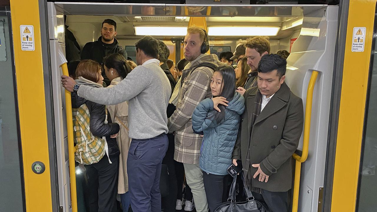 A weekend of sporting events will impact travellers across Sydney on Sunday, with more than 20 trainlines impacted by changes or delays. Picture: NCA NewsWire / Nicholas Eagar