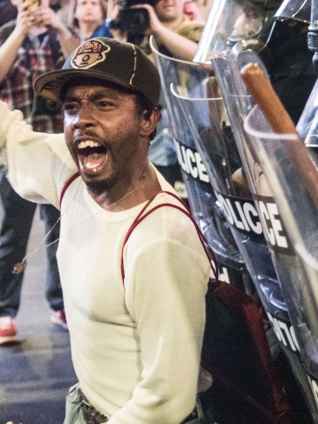 Protesters took to the streets after the fatal shooting by police of Keith Lamont Scott, 43. Picture: Getty