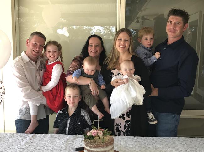 The Argall and Thomas families have become close friends. Picture: Supplied