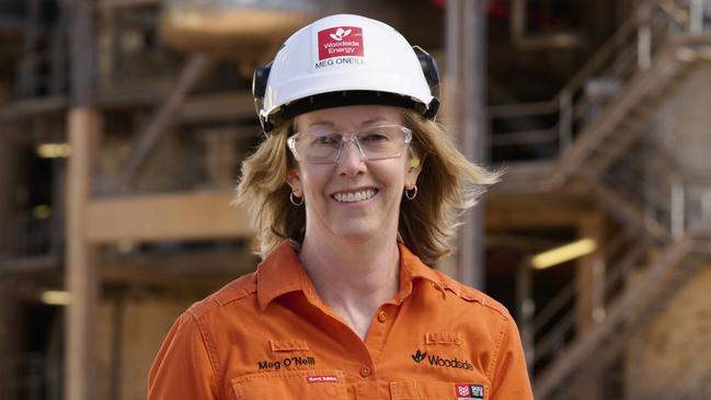 Woodside Energy CEO Meg O'Neill at the Karratha Gas Plant.