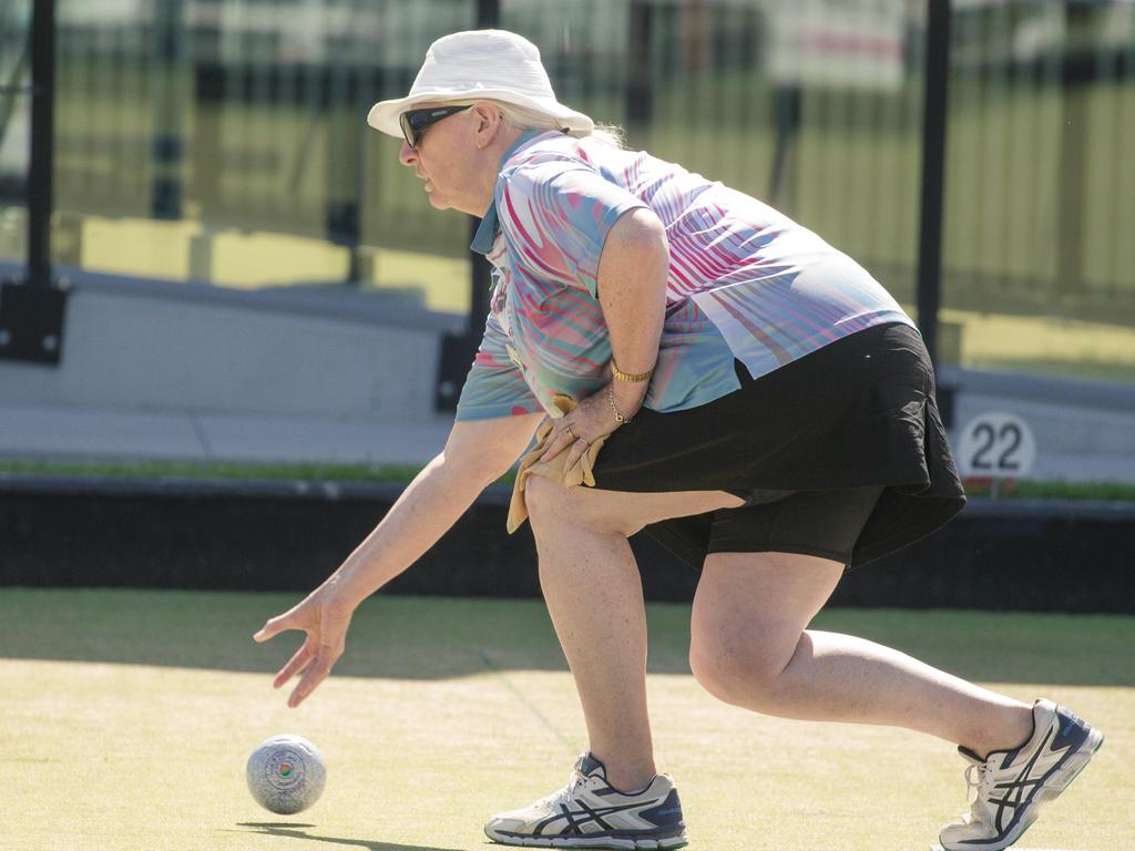 The ladies pairs lawn bowls will be played from 2pm at Broadbeach Bowls Club. Picture: Glenn Campbell