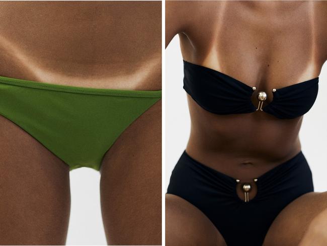 A recent swimwear campaign from a popular Australian designer has ignited conversation around the continued glamourisation and promotion of sun tanning. Picture: Instagram