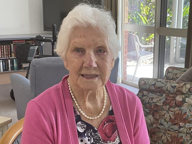 Cairns grandmother Maureen Stanfield celebrated her 100th birthday on June 8, crediting a dose of luck and hard work for helping her live so long. Photo: Supplied.