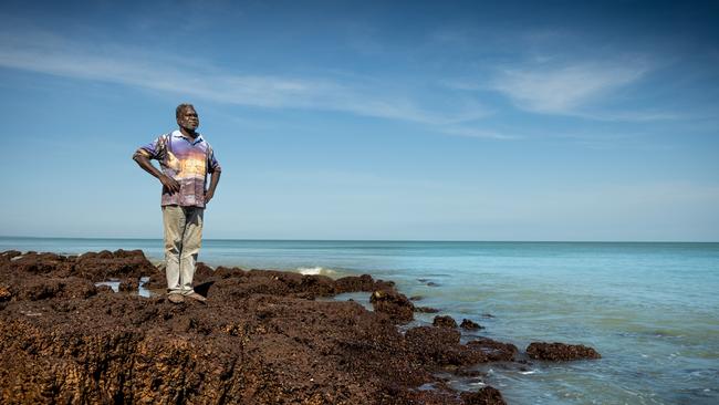 Tiwi Islands elder Dennis Tipakalippa has taken Santos to court over its Barossa offshore project. Picture: Supplied