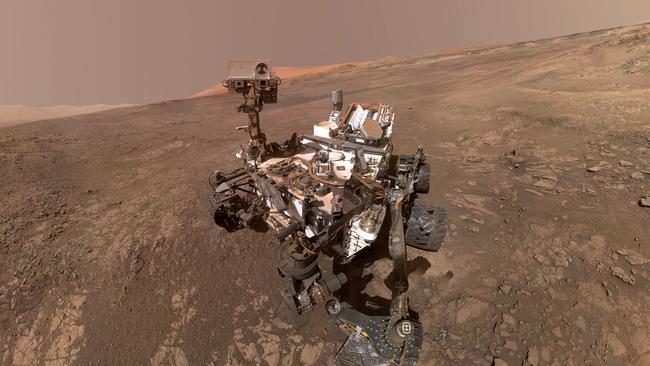 NASA’s Curiosity Mars rover on Vera Rubin Ridge. Picture: NASA/JPL-Caltech/MSSS via AP