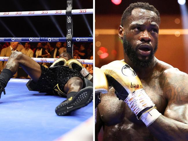 Deintay Wilder went down. Photo by Richard Pelham/Getty Images