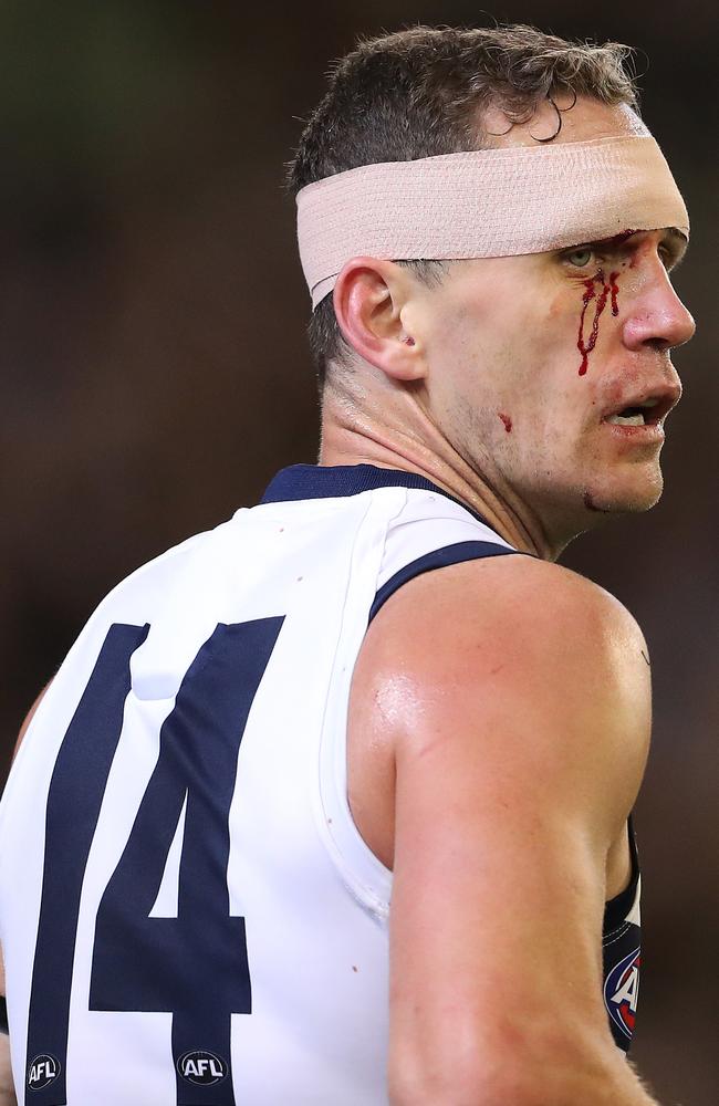 Joel Selwood wore his No.14 with pride. Pic: Michael Klein.