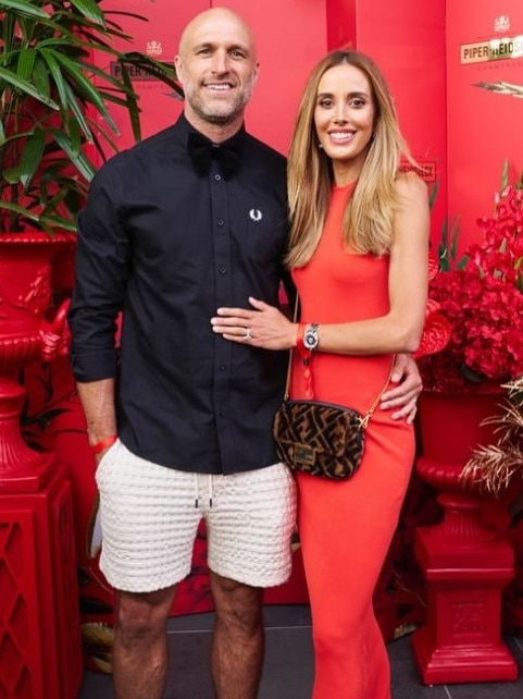 Chris and Bec Judd at the Australian Open.