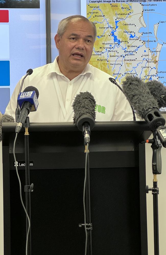 Mayor Tom Tate addressing media on Wednesday. Picture: Amaani Siddeek