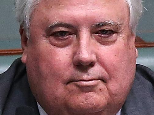Clive Palmer in Question Time in the House of Representatives Chamber, Parliament House in Canberra. Picture Kym Smith