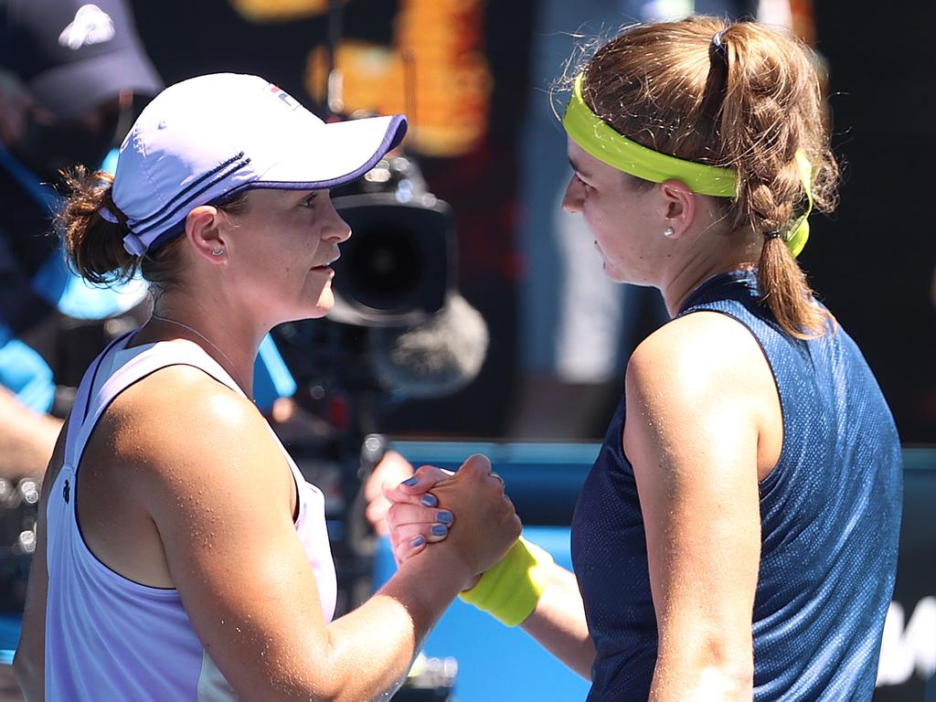 Karolina Muchova was too much for Ash Barty. Pic: Michael Klein