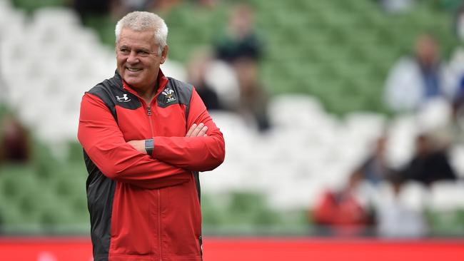 Wales coach Warren Gatland during the Guinness Summer Series at Aviva Stadium.