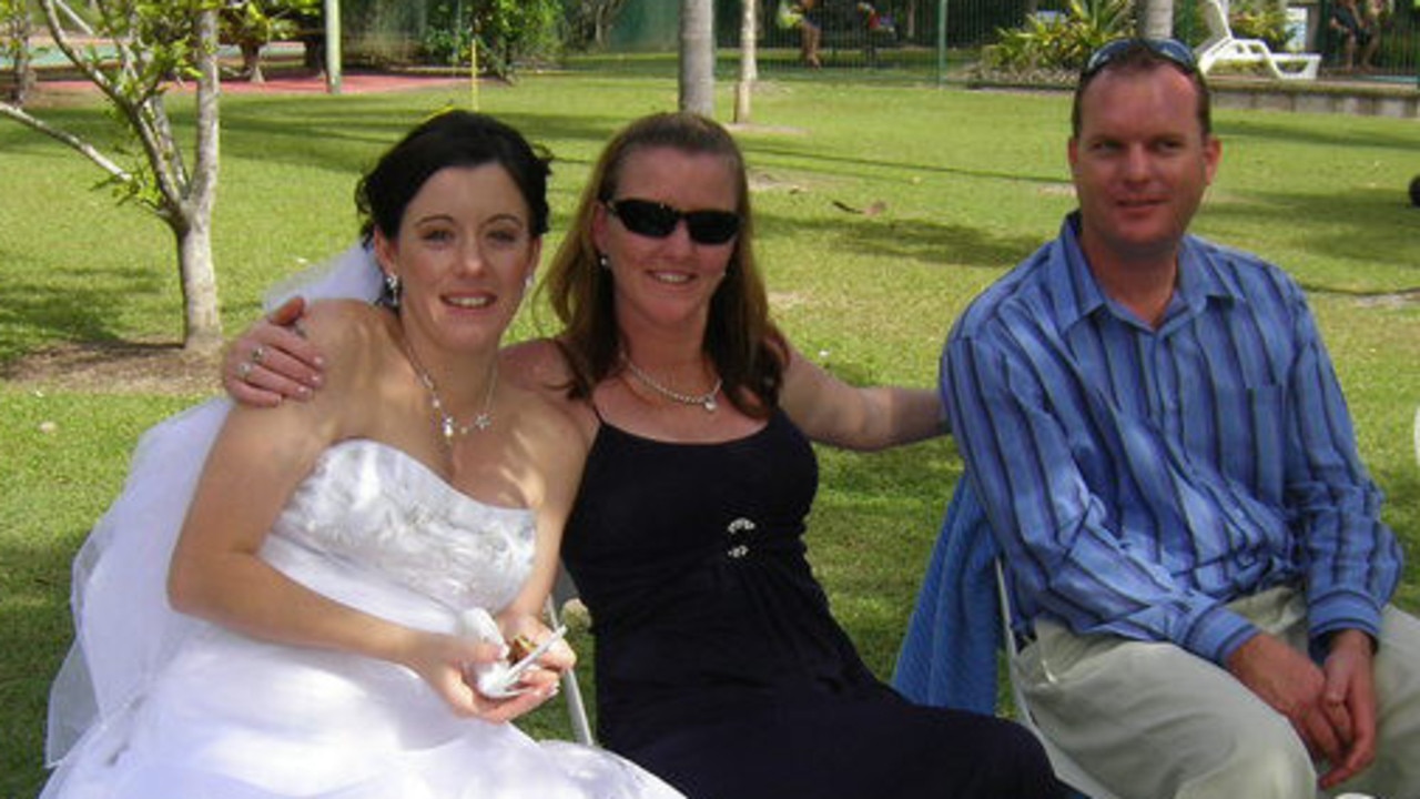 Natasha Ryan on her wedding day to Scott Black.