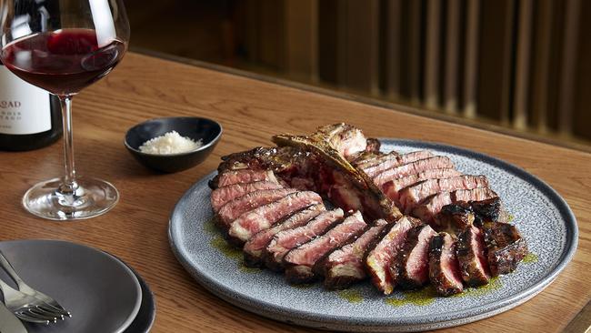 MODE Kitchen and Bar’s Angus beef T-bone steak. Picture: Supplied