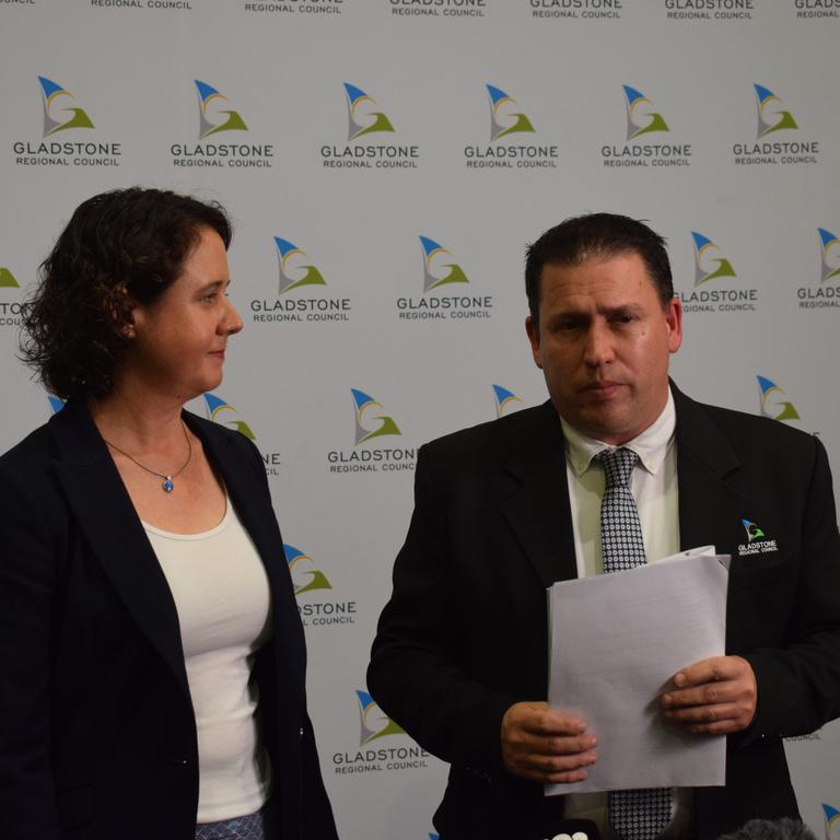 The Next Economy CEO, Dr Amanda Cahill and Gladstone Regional Council Mayor, Matt Burnett at the launch of the Gladstone Region Economic Transition Roadmap. Picture: Nilsson Jones