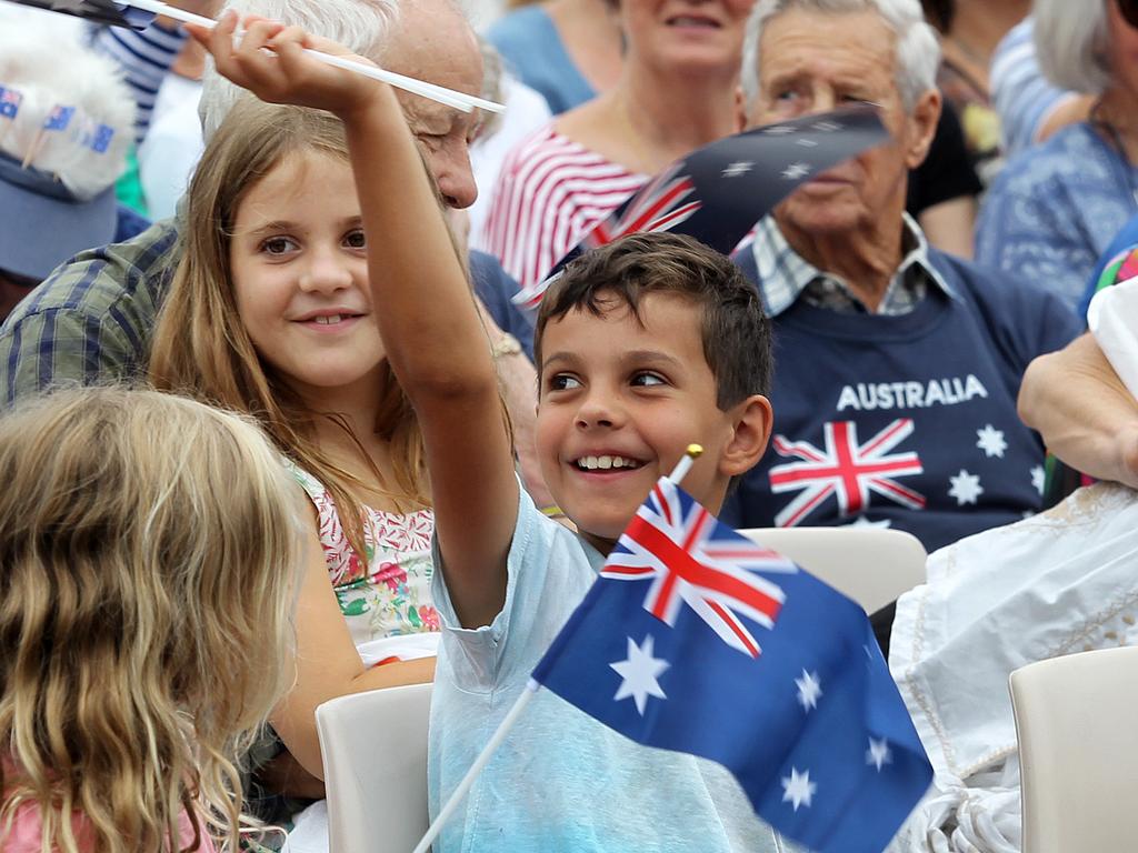 Australia Day 2017. LachlanMcKinnon 8 at the Australia Day Celebrations at Wagstaffe. Picture: Mark Scott