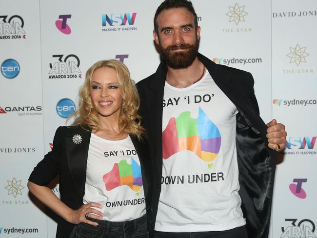 Kylie Minogue was heartbroken over her split from Joshua Sasse. Picture: Cole Bennetts/Getty Images