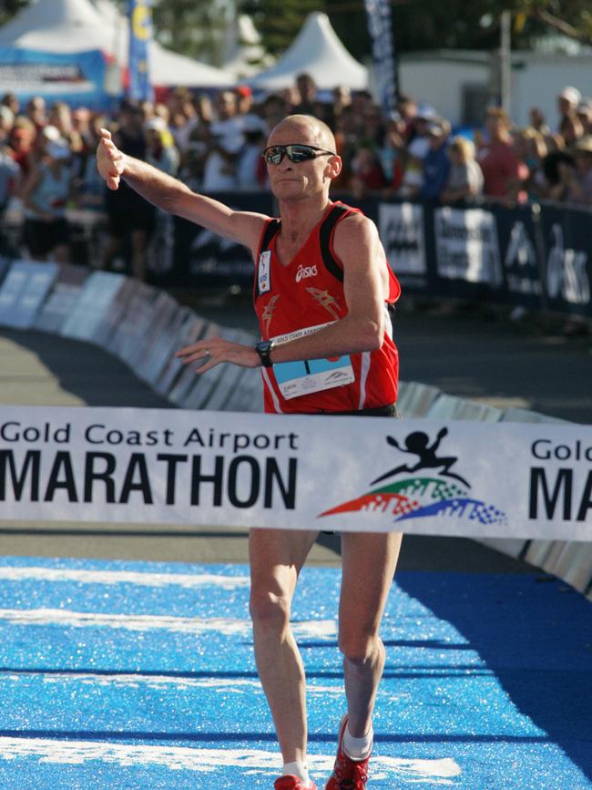 Gold Coast Marathon. Full Marathon. Winner Mens, Lee Troop.