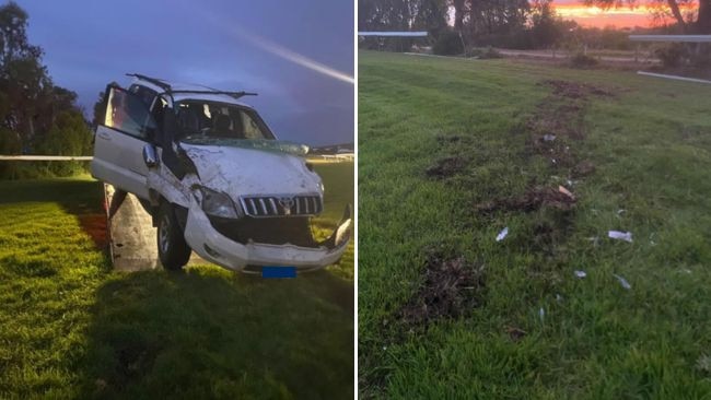 A stolen car has caused damage to the Port Lincoln track, forcing the Friday twilight meeting to be postponed. Picture: Port Lincoln Racing Club