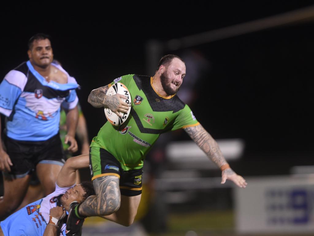 Palmerston Raiders Brad Hansen in the NRLNT Grand Final 2022. Picture: (A)manda Parkinson