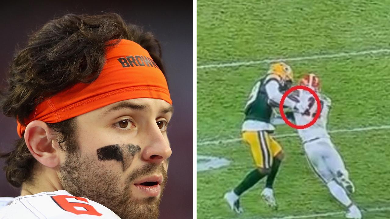 Baker Mayfield, rekor Aaron Rodgers, Brett Favre, reaksi, Green Bay Packers vs Cleveland Browns, jadwal Hari Natal
