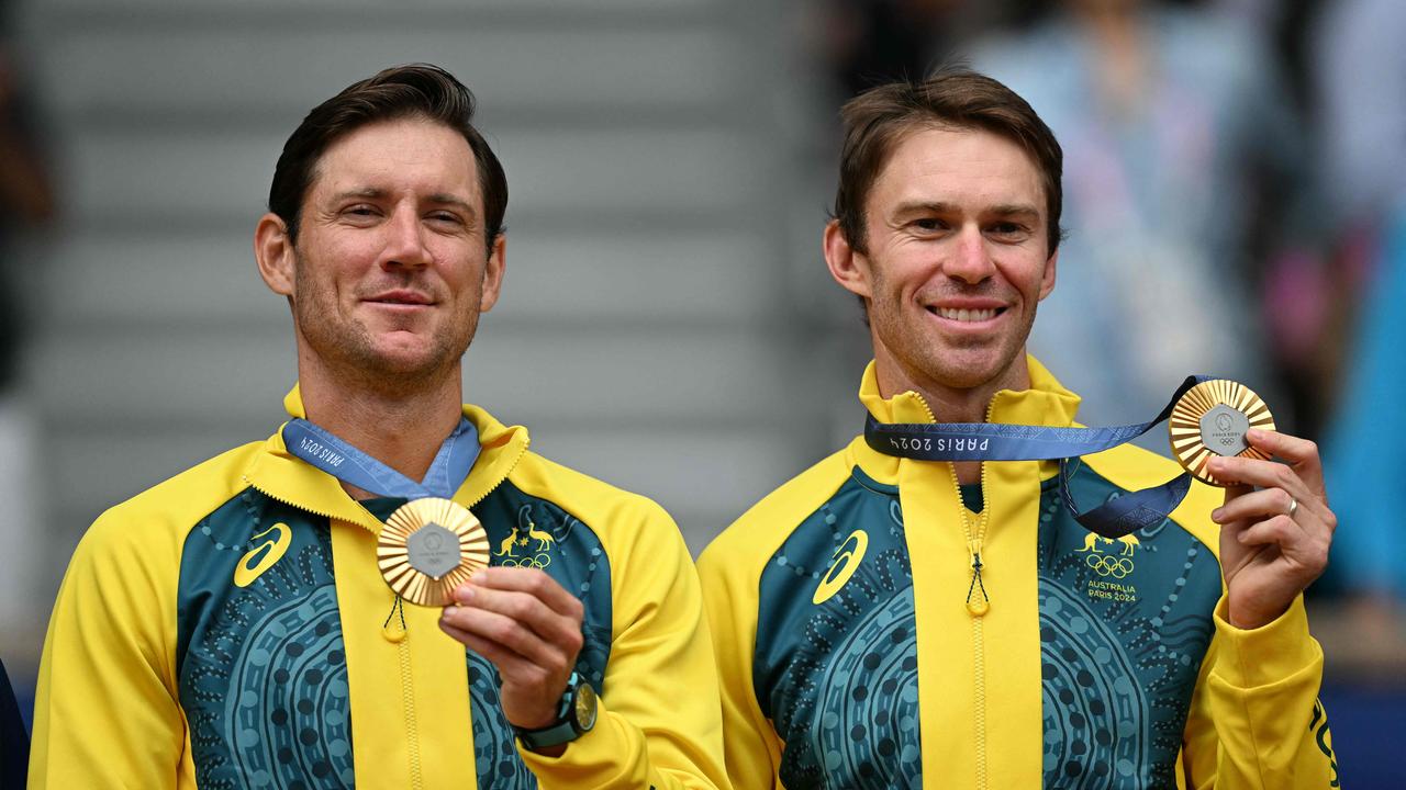 Australia's Matthew Ebden and John Peers won gold at Roland Garros. Picture: AFP