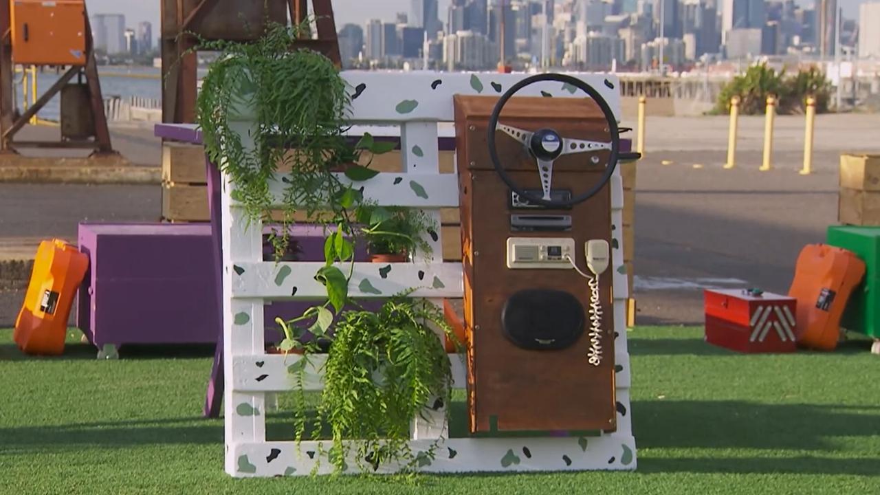 Tanya and Vito’s hideous creation. Picture: Channel 9