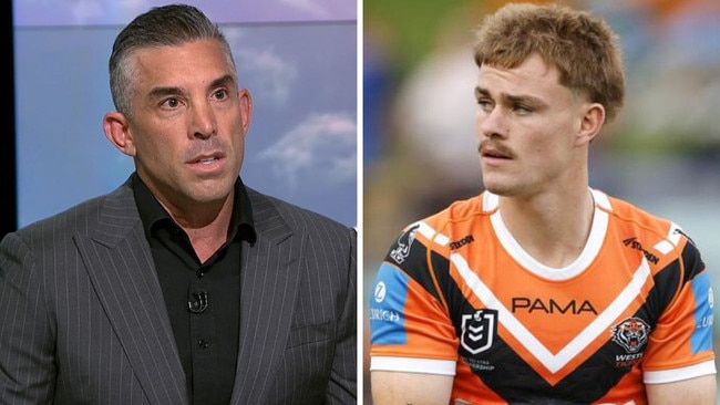 NRL great Braith Anasta (left) has blasted Lachie Galvin and his management team. Photos: Fox Sports/Getty Images
