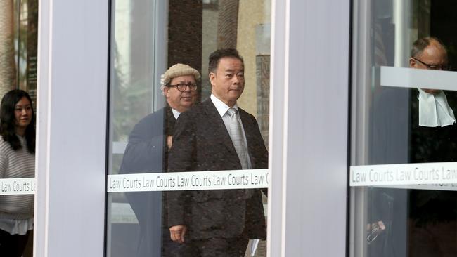 12/06/2018: The Chinese billionaire Chau Chak Wing arriving at Federal Court in Sydney on Tuesday. Wing has made a defamation claim against ABC and Fairfax for making him out to be a "disloyal" person who used his influence to advance the interests of China. Hollie Adams/The Australian