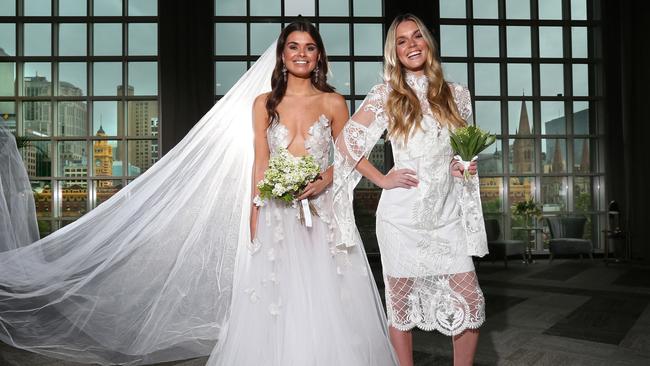 Metropolis is one of Melbourne’s newest wedding venues at Southbank — and boasts a stellar CBD view. Picture: Rebecca Michael