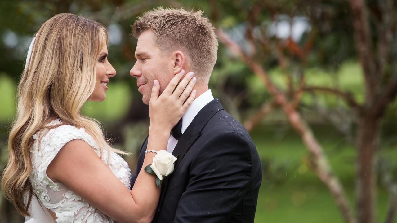 Candice Warner with husband David