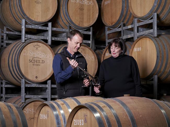 EMBARGO FOR TWAM 20 NOV 2021. FEE APPLIES. Schild Estate's Scott Hazeldine and Sue Henderson. Photo: Sam Roberts