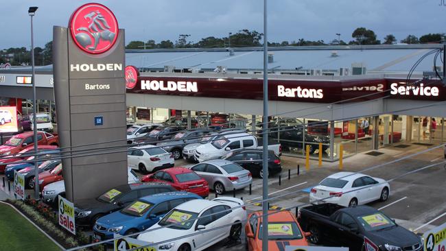 The old Holden showroom at Bartons at Wynnum.