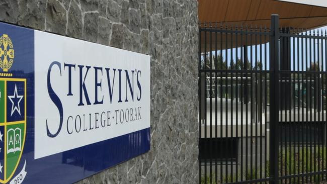 St Kevin's College Toorak has come under fire for the actions of its student on a tram. Picture: Supplied