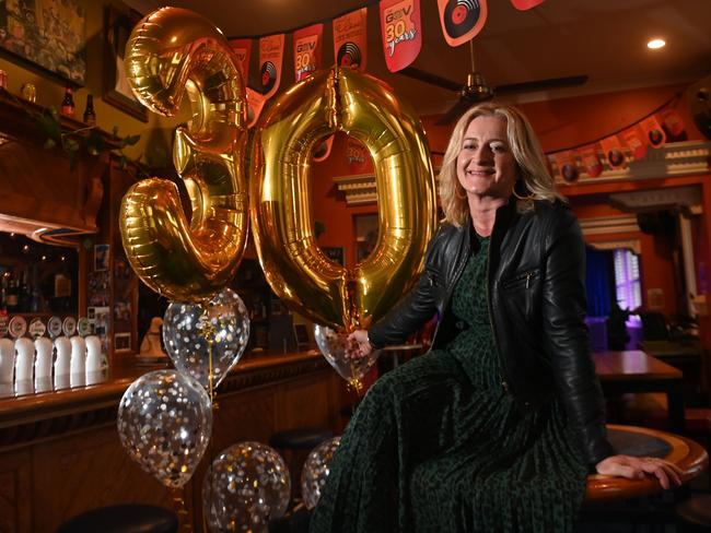 22/6/23. Jo Tonkin is celebrating 30 years as owner of The Gov with her siblings Richard and Melissa. She is a fourth generation publican and has helped to make The Gov so renowned and beloved. Picture: Keryn Stevens