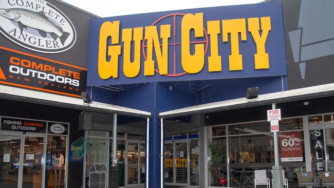 The Gun City store on the outskirts of Christchurch. Picture: AFP. 