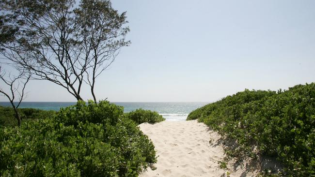 Tyagarah Beach in Byron Shire is a clothes optional beach and a popular spot for nude beachgoers. Picture: Adam Head