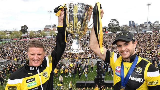 Damien Hardwick says Richmond’s drought-breaking premiership win is still yet to sink in.