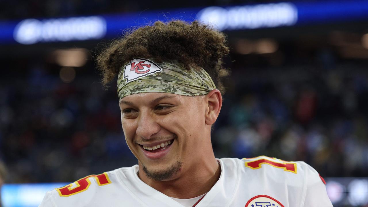 INGLEWOOD, CALIFORNIA - NOVEMBER 20: Patrick Mahomes #15 of the Kansas City Chiefs on the field after a win over the Los Angles Chargers at SoFi Stadium on November 20, 2022 in Inglewood, California. Harry How/Getty Images/AFP (Photo by Harry How / GETTY IMAGES NORTH AMERICA / Getty Images via AFP)