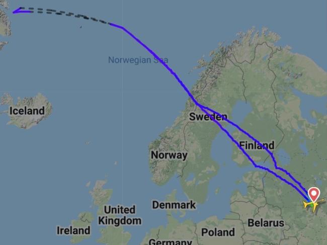 Eerie image as world shuts out airline