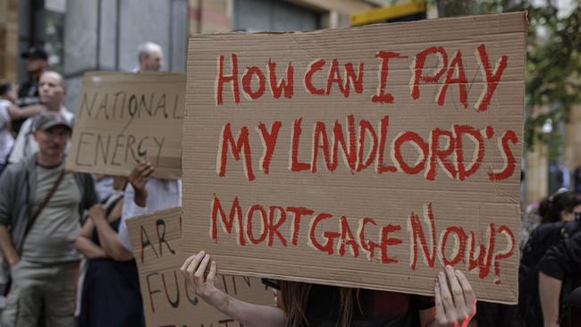 Londoners protest against rising energy prices. Picture: Rob Pinney