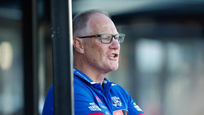 Saints great, Nathan Burke has been let go by the Western Bulldogs as senior AFLW coach. Picture: Dylan Burns/AFL Photos via Getty Images