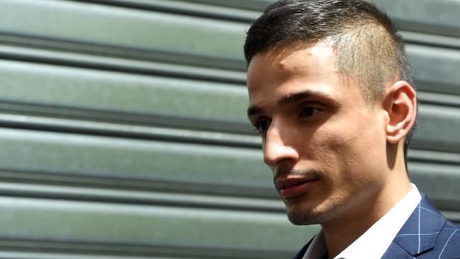 ‘Family is family’: Angelo Gargasoulas, the younger brother of the alleged Bourke Street murderer, who has been at court to support his brother. Picture: AAP/Tracey Nearmy