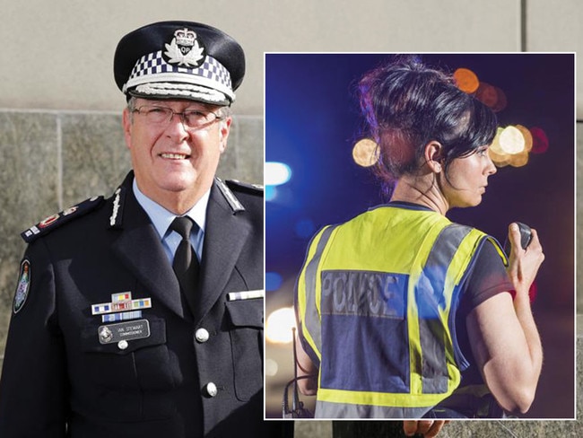 Former Queensland Police Commissioner Ian Stewart backed a strategy for 50 percent of recruits to be female. Pictuers: AAP/iStock