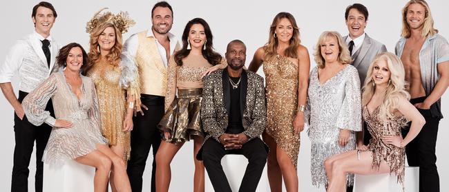 Dancing With The Stars 2019 full cast - Jimmy Rees, Cassandra Thorburn, Constance Hall, Miguel Maestre, Olympia Valance, Curtly Ambrose, MIchelle Bridges, Denise Scott, Samuel Johnson, Courtney Act and Jett Kenney. 