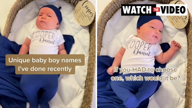 Mum who makes personalised baby clothes shares unusual baby name requests