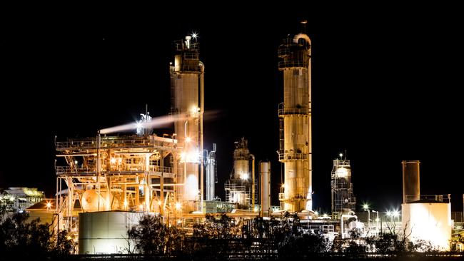 The Santos Moomba gas plant. Picture: Kelly Barnes